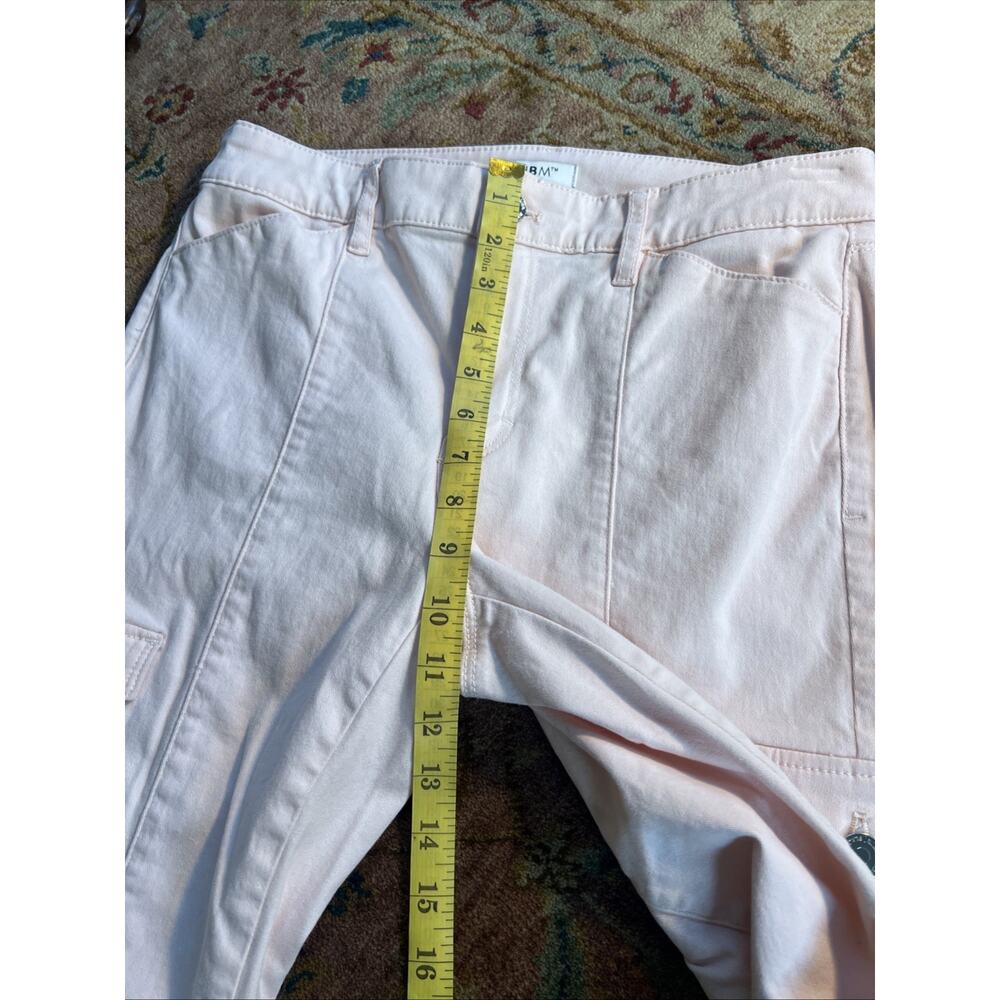White House Black Market Blush Pink Mid Rise Skinny Cargo Pant Stretch Utility 6 - Picture 9 of 13